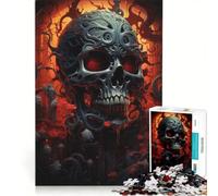 Puzzle da 1000 pezzi con teschio psichedelico vivo/morto gioco rilassante decompressione intellettuale collezione d'artista belle arti 50x75cm
