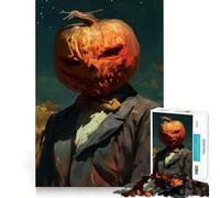 Puzzle da 1000 pezzi con testa di zucca per ragazzi, stimolante per la memoria, gioco rilassante, bordi netti, regalo di alta qualità (50x75cm)