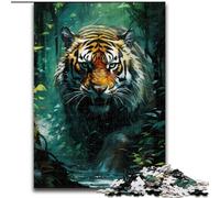 Puzzle da 1000 pezzi con tigre, animale psichedelico. Puzzle da 1000 pezzi per adulti. Sviluppa la coordinazione occhio-mano, perfetto come regalo di compleanno (dimensioni 26x38cm).