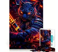 Puzzle da 1000 pezzi con tigre e guerriero samurai per ragazzi, gioco di memoria, per interni, con taglio fine, Babbo Natale, scegli il tuo desiderio 38x52cm