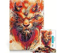 Puzzle da 1000 pezzi con tigre in una tavolozza di colori per adulti e ragazzi, gioco mentale rilassante e di alta qualità, regalo perfetto 38x26cm