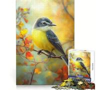 Puzzle da 1000 pezzi con tiranno giallo su ramo per ragazzi, ideale per stimolare la concentrazione, il relax e il divertimento Un regalo memorabile (38x26cm)