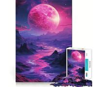 Puzzle da 1000 pezzi con tramonto in montagna per adolescenti, ideale per migliorare la memoria, hobby tranquillo, bordi precisi, regalo di compleanno (38x26cm)