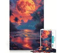 Puzzle da 1000 pezzi con tramonto in montagna per adulti e ragazzi, gioco di logica, relax, taglio di precisione, (38x52cm)