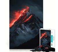 Puzzle da 1000 pezzi con tramonto innevato sulle montagne, ideale per adolescenti, stimola la memoria, rilassa e crea una piacevole sorpresa di compleanno (38x26cm)