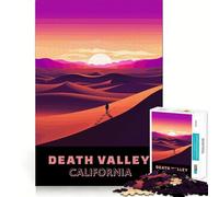 Puzzle da 1000 pezzi con tramonto sulle dune della Valle della Morte,gioco di precisione,divertente e stimolante per risolvere problemi,ideale per momenti di relax,decorazione natalizia e regalo