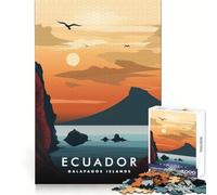 Puzzle da 1000 pezzi con tramonto sulle Isole Galapagos,taglio preciso,gioco intelligente,regalo facile da giocare,decorazione per compleanno (50x75cm)