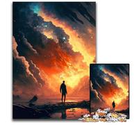 Puzzle da 1000 pezzi con tramonto surreale e sognante, decorazione fai da te, sfida per il cervello, per adulti, famiglia, regalo di festa 50x75cm/19,68x29,52 pollici