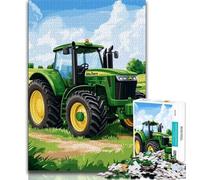 Puzzle da 1000 pezzi con trattore agricolo per adulti e ragazzi, per ammazzare il tempo durante le vacanze Ogni pezzo è unico Gioco stimolante e divertente per tutta la famiglia (50x75cm)