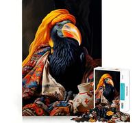 Puzzle da 1000 pezzi con tucano orientale per ragazzi, puzzle di memoria, leggero, rilassante, immagine da assemblare, (38x26cm)