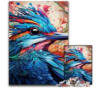 Puzzle da 1000 pezzi con uccelli colorati per adulti, ideale per gli innamorati, perfetto regalo di Natale, Capodanno, San Valentino, 50x75CM/19,68x29,52 pollici.