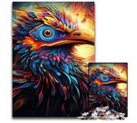 Puzzle da 1000 pezzi con uccelli psichedelici per adulti, ideale per gli innamorati, perfetto come regalo di Natale, Capodanno e San Valentino, 50x75CM/19,68x29,52 pollici.