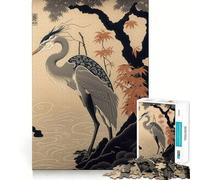 Puzzle da 1000 pezzi con un bellissimo airone,decorazione a incastro,gioco per la concentrazione mentale,gioco per momenti di tranquillità,regalo di compleanno (50x75cm)