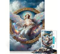 Puzzle da 1000 pezzi con un bellissimo angelo dai bordi perfetti,gioco di abilità mentale,gioco lento,divertente,regalo di compleanno per la mente (50x75cm)