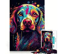 Puzzle da 1000 pezzi con un bellissimo cane e bordi perfetti Gioco intelligente e stimolante,ideale per il gioco lento e divertente,perfetto come regalo di compleanno (38x52cm)