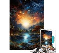 Puzzle da 1000 pezzi con un bellissimo cielo notturno Attività divertenti da fare in casa ma anche un gioco impossibile e divertente per ragazzi dai 14 anni in su (50x75cm)