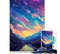 Puzzle da 1000 pezzi con un bellissimo cielo stellato e bordi perfetti Gioco intelligente e stimolante,ideale per il gioco lento e divertente,perfetto come regalo di compleanno (38x26cm)