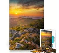 Puzzle da 1000 pezzi con un bellissimo tramonto estivo,gioco di precisione con bordi perfetti,stimolante per la mente,gioco lento,divertente,regalo di compleanno (50x75cm)