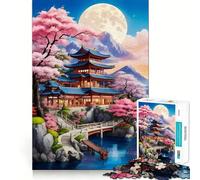 Puzzle da 1000 pezzi con un bellissimo villaggio giapponese,gioco di logica e incastri precisi,ideale per momenti di relax e divertimento,regalo di Natale (38x26cm)