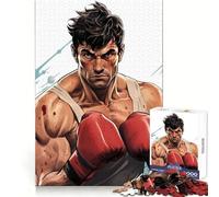 Puzzle da 1000 pezzi con un forte pugile dei cartoni animati, ideale per adulti, per il benessere mentale e come regalo di compleanno perfetto (50x75cm)