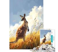 Puzzle da 1000 pezzi con un grazioso canguro Un gioco avvincente per coltivare la pazienza Divertimento assicurato Perfetto come regalo di compleanno o per decorare (Dimensioni 38x52cm)