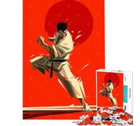 Puzzle da 1000 pezzi con un maestro di karate in azione ideale per adolescenti con sfide di velocità e creatività per compleanni e Natale 38x26cm