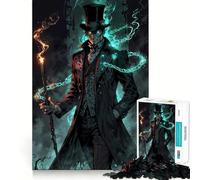 Puzzle da 1000 pezzi con un mistico gentiluomo con bastone e magia, ideale per adolescenti Un gioco stimolante e divertente, perfetto per il tempo libero Taglio preciso, (38x52cm)