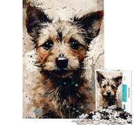 Puzzle da 1000 pezzi con un simpatico cagnolino Un gioco avvincente per coltivare la pazienza Un'idea regalo perfetta per compleanno (dimensioni 38x52cm)