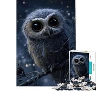 Puzzle da 1000 pezzi con un simpatico gufo appollaiato su un ramo Gioco difficile e stimolante adatto a ragazzi dai 14 anni in su (38x52cm)