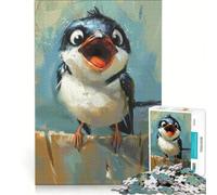 Puzzle da 1000 pezzi con un simpatico uccellino un gioco interattivo che allena la mente e la manualità con pezzi a incastro di forma casuale 38x26cm