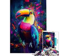 Puzzle da 1000 pezzi con un vivace disegno di un tucano ideale per adolescenti perfetto per una sfida di velocità a mano libera per e Natale Un giocattolo che stimola l'intelligenza e crea dipendenza