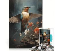 Puzzle da 1000 pezzi con un vivace martin pescatore gioco rompicapo sfida impegnativa ideale come regalo per tutta la famiglia 50x75cm