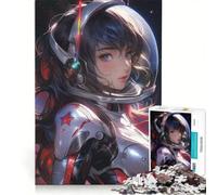 Puzzle da 1000 pezzi con una bellissima astronauta, giocattolo educativo, antistress e per rafforzare il legame di coppia 50x75cm