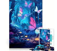 Puzzle da 1000 pezzi con una bellissima farfalla,gioco di precisione e cognitivo,ideale per il tempo libero e come regalo di Natale (38x26cm)