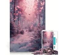Puzzle da 1000 pezzi con una bellissima farfalla invernale,gioco di precisione e cognitivo,ideale per il tempo libero e come regalo di Natale (50x75cm)