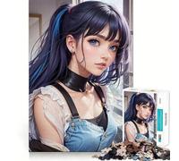 Puzzle da 1000 pezzi con una bellissima ragazza anime Waifu,taglio preciso,gioco di logica,gioco rilassante,regalo di Natale (50x75cm)