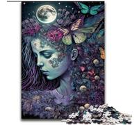 Puzzle da 1000 pezzi con una bellissima ragazza, realizzato in cartone, con gioco interattivo per famiglie, bambini dai 14 anni in su, 1000 pezzi(26x38cm)