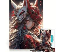 Puzzle da 1000 pezzi con una bellissima sirena samurai,gioco di incastri precisi,stimolante per la mente,ideale per momenti di relax e come regalo di compleanno (38x52cm)
