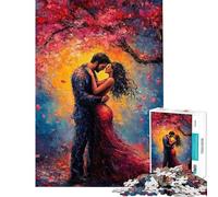 Puzzle da 1000 pezzi con una coppia romantica sotto un albero ideale per adolescenti perfetto per una sfida di velocità a mano libera per e Natale Un gioco che stimola l'intelligenza e crea dipendenza