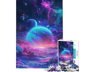 Puzzle da 1000 pezzi con una meravigliosa galassia spaziale difficile e stimolante per il divertimento di tutta la famiglia Giocattolo decorativo da parete per ragazzi dai 14 anni in su (38x26cm)