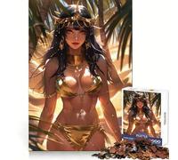 Puzzle da 1000 pezzi con una sexy ragazza araba Cleopatra, ideale per adolescenti, per migliorare la memoria, rilassare la mente e creare opere d'arte di alta qualità 38x52cm