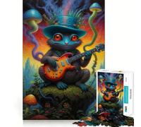 Puzzle da 1000 pezzi con una simpatica creatura lucertola,ideale per ragazzi Un divertente gioco di abilità mentali,con pezzi di dimensioni uniformi e precisi,perfetto per un'attività di gruppo