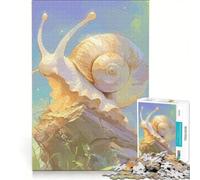 Puzzle da 1000 pezzi con una simpatica lumaca, gioco rompicapo, rilassante e stimolante per l'intelletto, regalo di compleanno, regalo 50x75cm