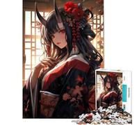 Puzzle da 1000 pezzi con una simpatica principessa demone impegnativo da completare ma divertente e spiritoso Giocattolo decorativo da parete per ragazzi dai 14 anni in su (38x52cm)