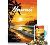Puzzle da 1000 pezzi con una splendida baia delle Hawaii,giunture lisce,divertente,stimolante per la logica e il pensiero creativo,ideale per un gioco rilassante o come regalo di Natale (50x75cm)
