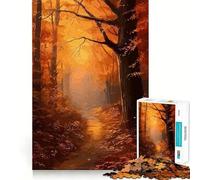 Puzzle da 1000 pezzi con una splendida foresta autunnale,gioco di incastri precisi,attività creativa per stimolare la mente e creare un'atmosfera rilassante,regalo di compleanno (50x75cm)
