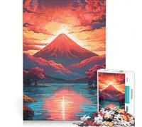 Puzzle da 1000 pezzi con una splendida montagna gioco rompicapo allena la mente e la manualità ideale come decorazione da scrivania 50x75cm