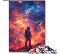 Puzzle da 1000 pezzi con una splendida scena spaziale in legno, idea regalo unica per decorare la casa fai da te 50x75cm per adolescenti e famiglie, decorazione fai da te perfetta e sfida stimolante