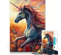 Puzzle da 1000 pezzi con unicorno,cavallo e fantasia,ideale per adolescenti,gioco di memoria e logica,con incastro perfetto e pezzi che non si staccano,perfetto da portare in viaggio