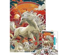 Puzzle da 1000 pezzi con unicorno ideale per ragazzi e famiglie per un divertimento interattivo tra genitori e figli compleanno e Natale 38x52cm
